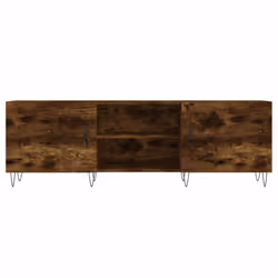 vidaXL TV Cabinet TV Console Sideboard Media Console White Engineered Wood - smoked oak - Additional view 4