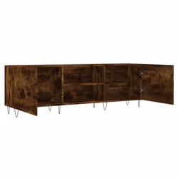 vidaXL TV Cabinet TV Console Sideboard Media Console White Engineered Wood - smoked oak - Additional view 5