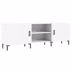 vidaXL TV Cabinet TV Console Sideboard Media Console White Engineered Wood - white
