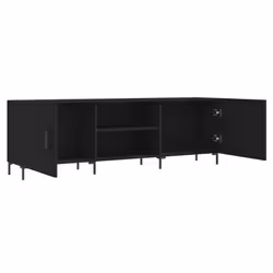 vidaXL TV Cabinet TV Console Sideboard Media Console White Engineered Wood - black - Additional view 5