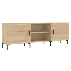 vidaXL TV Cabinet TV Console Sideboard Media Console White Engineered Wood - sonoma oak