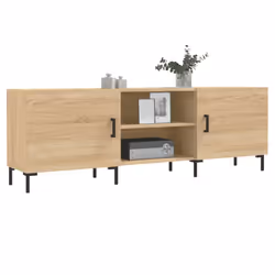 vidaXL TV Cabinet TV Console Sideboard Media Console White Engineered Wood - sonoma oak