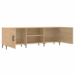 vidaXL TV Cabinet TV Console Sideboard Media Console White Engineered Wood - sonoma oak - Additional view 5