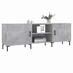vidaXL TV Cabinet TV Console Sideboard Media Console White Engineered Wood - concrete grey - Additional view 2