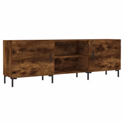 vidaXL TV Cabinet TV Console Sideboard Media Console White Engineered Wood - smoked oak