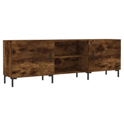 vidaXL TV Cabinet TV Console Sideboard Media Console White Engineered Wood - smoked oak