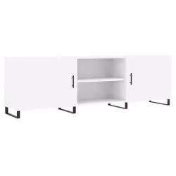 vidaXL TV Cabinet TV Console Sideboard Media Console White Engineered Wood - white