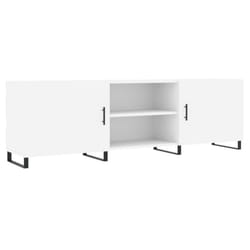vidaXL TV Cabinet TV Console Sideboard Media Console White Engineered Wood - white