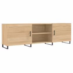 vidaXL TV Cabinet TV Console Sideboard Media Console White Engineered Wood - sonoma oak