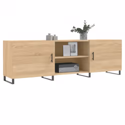 vidaXL TV Cabinet TV Console Sideboard Media Console White Engineered Wood - sonoma oak