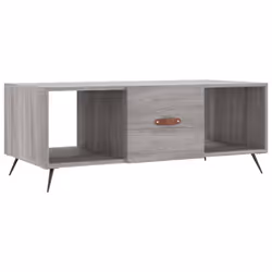 vidaXL Coffee Table Side Table Sofa Couch Table Concrete Grey Engineered Wood - grey sonoma