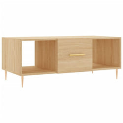 vidaXL Coffee Table Side Table Sofa Couch Table Sonoma Oak Engineered Wood - sonoma oak