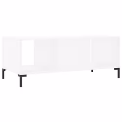 vidaXL Coffee Table Side Table Sofa Table with Storage White Engineered Wood - white - Additional view 7