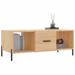 vidaXL Coffee Table Side Table Sofa Table Telephone Table Engineered Wood - sonoma oak - Additional view 6