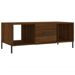 vidaXL Coffee Table Side Table Sofa Table Telephone Table Engineered Wood - brown oak