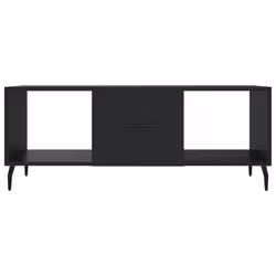 vidaXL Coffee Table Side Table Sofa Table Telephone Table Engineered Wood - black - Additional view 4