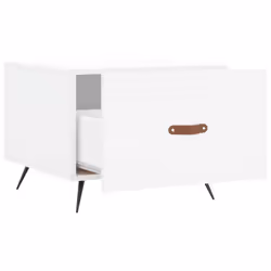 vidaXL Coffee Table Side Table Sofa Table High Gloss White Engineered Wood - white - Additional view 5