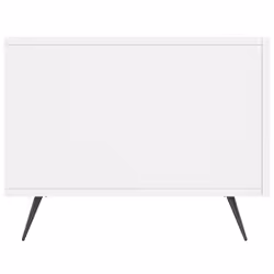 vidaXL Coffee Table Side Table Sofa Table High Gloss White Engineered Wood - white - Additional view 6