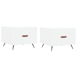 vidaXL Coffee Table Side Table Sofa Table Telephone Table Engineered Wood - white
