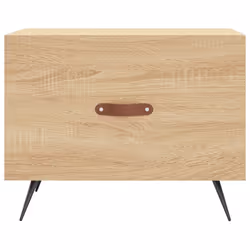 vidaXL Coffee Table Side Table Sofa Table High Gloss White Engineered Wood - sonoma oak - Additional view 4