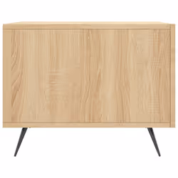vidaXL Coffee Table Side Table Sofa Table High Gloss White Engineered Wood - sonoma oak - Additional view 6