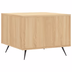 vidaXL Coffee Table Side Table Sofa Table High Gloss White Engineered Wood - sonoma oak - Additional view 7
