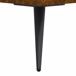 vidaXL Coffee Table Side Table Sofa Table High Gloss White Engineered Wood - smoked oak - Additional view 9