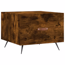vidaXL Coffee Table Side Table Sofa Table Telephone Table Engineered Wood - smoked oak - Additional view 4