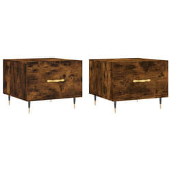 vidaXL Coffee Table Side Table Sofa Table Telephone Table Engineered Wood - smoked oak