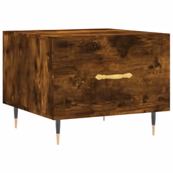 vidaXL Coffee Table Side Table Sofa Table Telephone Table Engineered Wood - smoked oak - Additional view 4