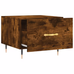 vidaXL Coffee Table Side Table Sofa Table Telephone Table Engineered Wood - smoked oak - Additional view 6