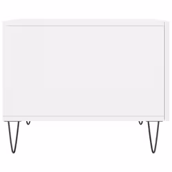 vidaXL Coffee Table Side Table Sofa Couch Tea Table White Engineered Wood - high gloss white - Additional view 6