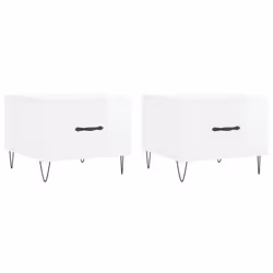 vidaXL Coffee Table Side Table Sofa Table Telephone Table Engineered Wood - high gloss white