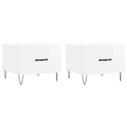 vidaXL Coffee Table Side Table Sofa Table Telephone Table Engineered Wood - high gloss white