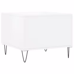 vidaXL Coffee Table Side Table Sofa Table Telephone Table Engineered Wood - high gloss white - Additional view 8