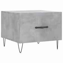 vidaXL Coffee Table Side Table Sofa Couch Tea Table White Engineered Wood - concrete grey