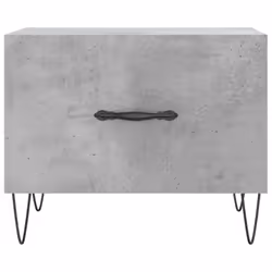 vidaXL Coffee Table Side Table Sofa Couch Tea Table White Engineered Wood - concrete grey - Additional view 4