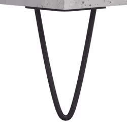 vidaXL Coffee Table Side Table Sofa Couch Tea Table White Engineered Wood - concrete grey - Additional view 9