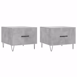 vidaXL Coffee Table Side Table Sofa Table Telephone Table Engineered Wood - concrete grey