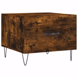 vidaXL Coffee Table Side Table Sofa Table Telephone Table Engineered Wood - smoked oak - Additional view 4
