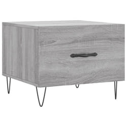 vidaXL Coffee Table Side Table Sofa Couch Tea Table White Engineered Wood - grey sonoma