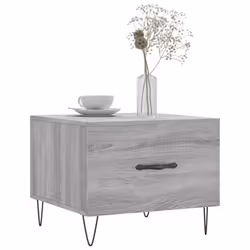 vidaXL Coffee Table Side Table Sofa Couch Tea Table White Engineered Wood - grey sonoma