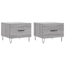vidaXL Coffee Table Side Table Sofa Table Telephone Table Engineered Wood - grey sonoma