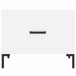 vidaXL Coffee Table Side Table Sofa Table High Gloss White Engineered Wood - white - Additional view 4