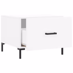 vidaXL Coffee Table Side Table Sofa Table High Gloss White Engineered Wood - white - Additional view 5