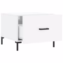 vidaXL Coffee Table Side Table Sofa Table High Gloss White Engineered Wood - high gloss white - Additional view 5