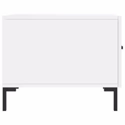 vidaXL Coffee Table Side Table Sofa Table High Gloss White Engineered Wood - high gloss white - Additional view 6