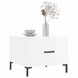 vidaXL Coffee Table Side Table Sofa Table Telephone Table Engineered Wood - high gloss white