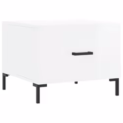 vidaXL Coffee Table Side Table Sofa Table Telephone Table Engineered Wood - high gloss white - Additional view 4