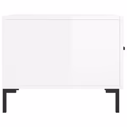 vidaXL Coffee Table Side Table Sofa Table Telephone Table Engineered Wood - high gloss white - Additional view 7